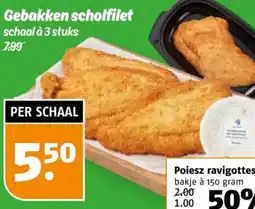 Poiesz Gebakken scholfilet aanbieding