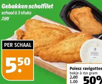 Poiesz Gebakken scholfilet aanbieding