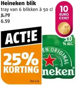 Poiesz Heineken blik aanbieding