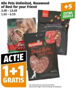 Poiesz Alle Pets Unlimited, Rosewood of Best for your Friend aanbieding