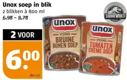 Poiesz Unox soep in blik aanbieding
