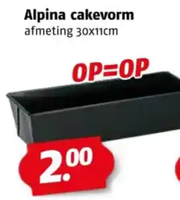 Poiesz Alpina cakevorm aanbieding