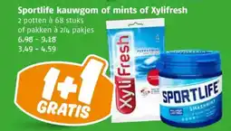 Poiesz Sportlife kauwgom of mints of Xylifresh aanbieding