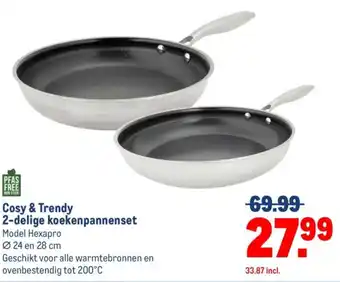 Makro Cosy & Trendy 2-delige koekenpannenset aanbieding