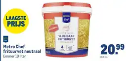 Makro Metro Chef frituurvet neutraale aanbieding