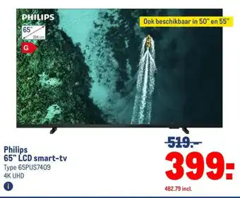 Makro PHILIPS Philips 65" LCD smart-tv aanbieding