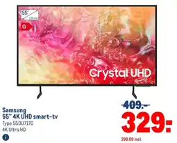 Makro Samsung 55" 4K UHD smart-tv aanbieding