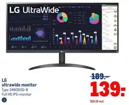 Makro LG UltraWide ultrawide monitor aanbieding