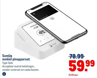 Makro Sum Up mobiel pinapparaat aanbieding