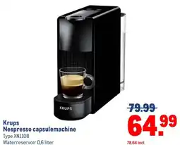 Makro Krups Nespresso capsulemachine aanbieding