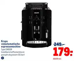 Makro Krups volautomatische espressomachine aanbieding
