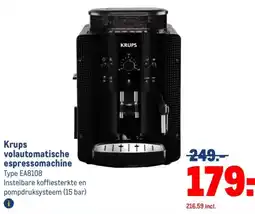 Makro Krups volautomatische espressomachine aanbieding