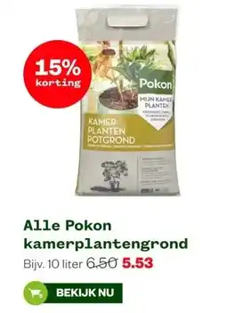 Welkoop Alle Pokon kamerplantengrond aanbieding
