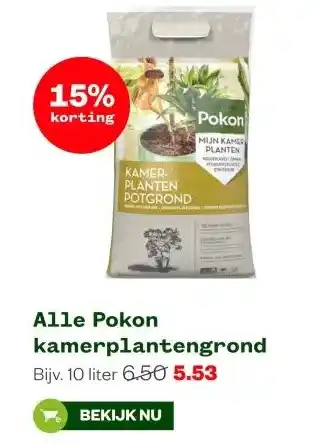 Welkoop Alle Pokon kamerplantengrond aanbieding