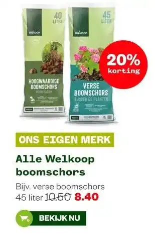 Welkoop Alle Welkoop boomschors aanbieding