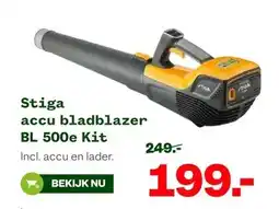 Welkoop Stiga accu bladblazer BL 500e Kit aanbieding