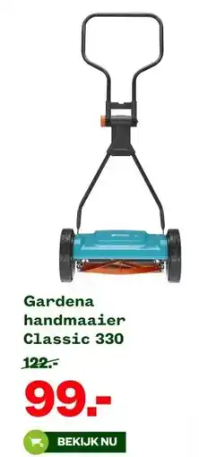 Welkoop Gardena handmaaier Classic 330 aanbieding