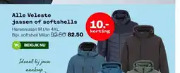 Welkoop Alle Veleste jassen of softshells aanbieding