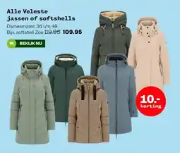 Welkoop Alle Veleste jassen of softshells aanbieding