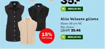 Welkoop Alle Veleste gilets aanbieding