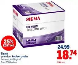 Makro Sigma premium kopieerpapier aanbieding