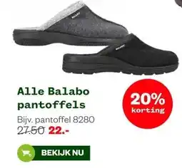 Welkoop Alle Balabo pantoffels aanbieding