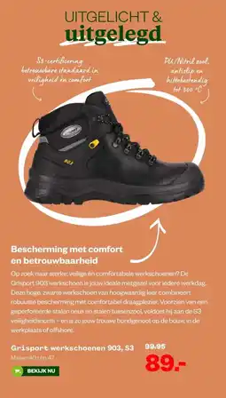 Welkoop Grisport werkschoenen 903, S3 aanbieding