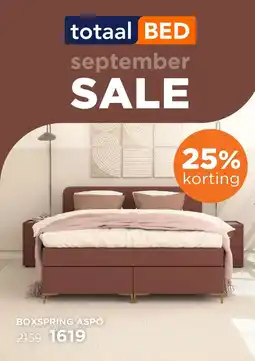 TotaalBED Boxspring Aspo aanbieding