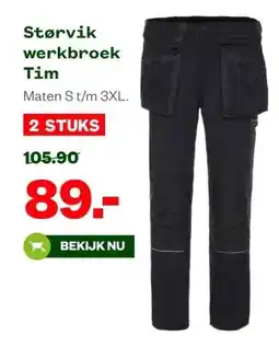 Welkoop Størvik werkbroek Tim aanbieding
