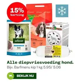 Welkoop Alle diepvriesvoeding hond. aanbieding