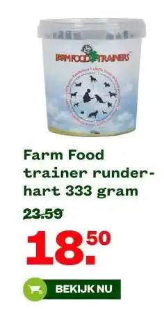 Welkoop Farm Food trainer runder- hart aanbieding