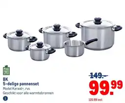 Makro BK 5-delige pannenset aanbieding