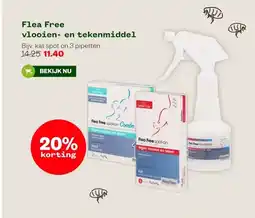 Welkoop Flea Free vlooien- en tekenmiddel aanbieding
