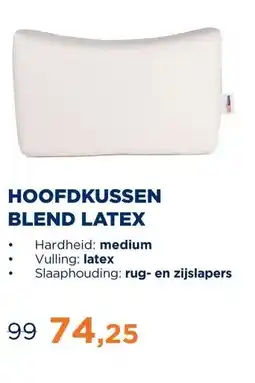 TotaalBED Hoofdkussen Blend latex | 12cm | aanbieding