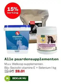 Welkoop Alle paardensupplementen Mu.v. Welkoop supplementen. aanbieding