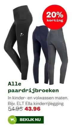 Welkoop Alle paardrijbroeken aanbieding