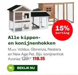 Welkoop Alle kippen- en konijnenhokken aanbieding
