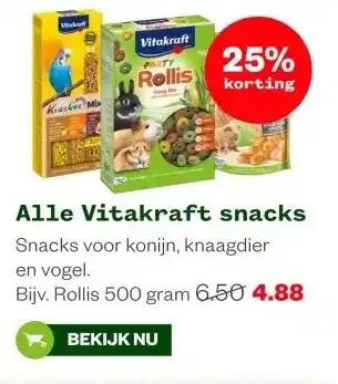 Welkoop Alle Vitakraft snacks Snacks aanbieding