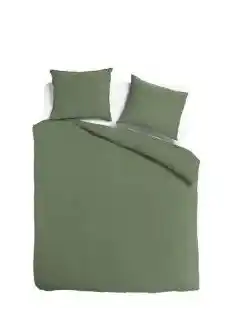 TotaalBED Dekbedovertrek Noa Olijfgroen | aanbieding