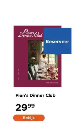 The Read Shop Pien's Dinner Club aanbieding