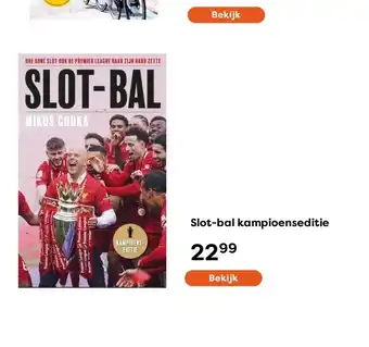 The Read Shop Slot-bal kampioenseditie aanbieding