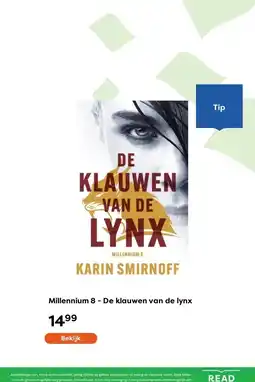 The Read Shop Millennium 8 - De klauwen van de lynx aanbieding