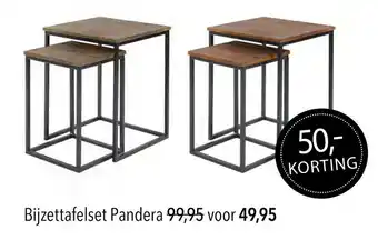 Pronto wonen Bijzettafelset Pandera aanbieding