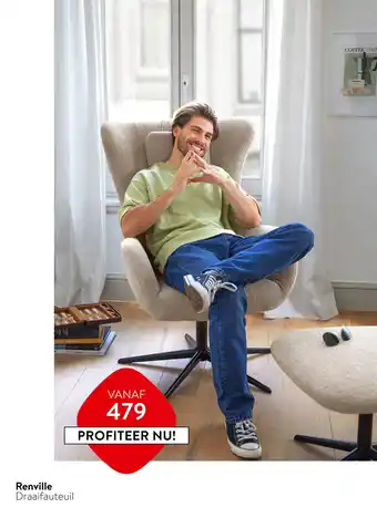 Profijt Meubel Renville Draaifauteuil aanbieding