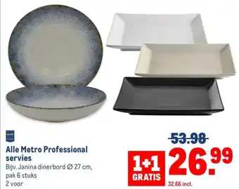 Makro Alle Metro Professional servies aanbieding