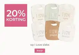 Prenatal op I Love slabs aanbieding