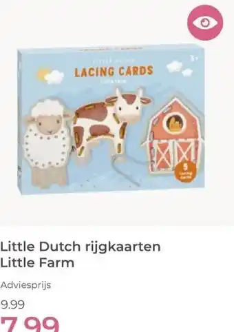 Prenatal Little Dutch rijgkaarten Little Farm aanbieding