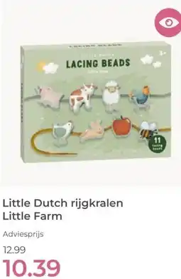 Prenatal Little Dutch rijgkralen Little Farm aanbieding