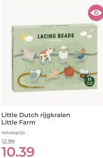 Prenatal Little Dutch rijgkralen Little Farm aanbieding