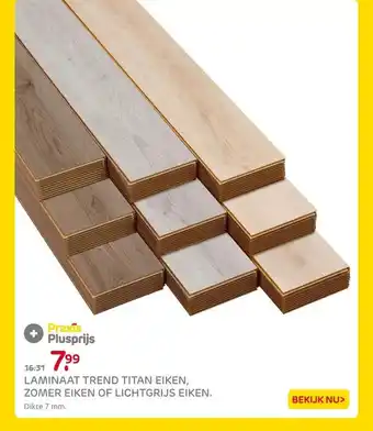 Praxis Laminaat trend titan eiken, zomer eiken of lichtgrijs eiken aanbieding
